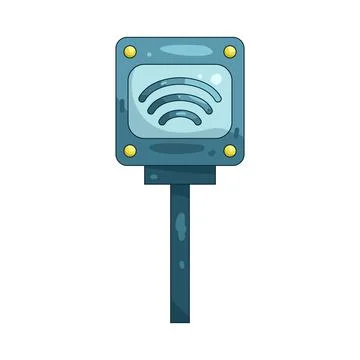 Illustration of parking sensor Stock Illustration