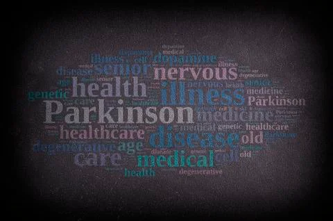 Illustration with Parkinson words. Stock Illustration