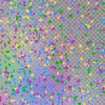 Illustration with particles of confetti Stock Illustration