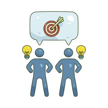 Illustration of partnership Stock Illustration