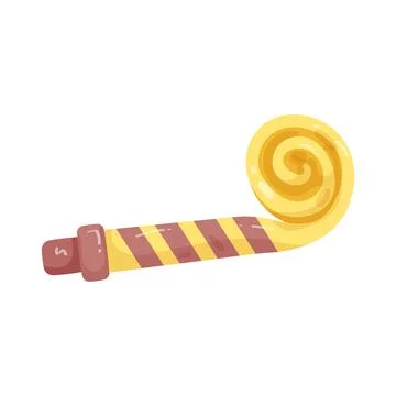 Illustration of party blower Stock Illustration