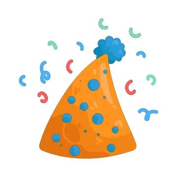 Illustration of party hat Stock Illustration