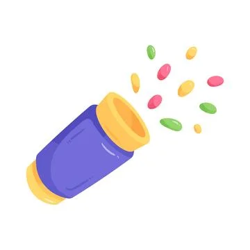 Illustration of party popper Stock Illustration