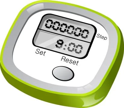 Illustration of passometer, with white background vector-eps Stock-Illustration