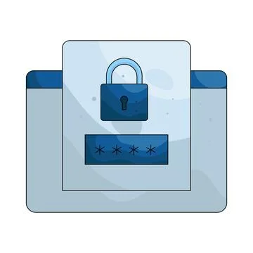 Illustration of Password Stock Illustration