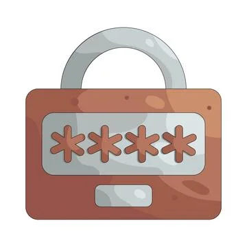 Illustration of password Stock Illustration