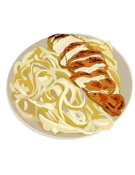 Illustration of pasta Stock Illustration
