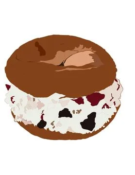 Illustration of pastry. Stock Illustration