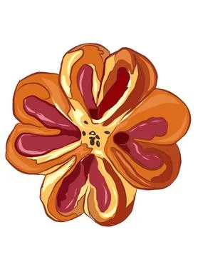 Illustration of pastry. Stock Illustration