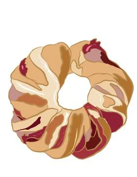 Illustration of pastry. Stock Illustration
