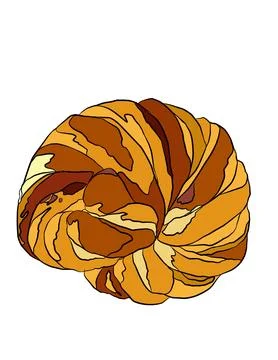 Illustration of pastry. Stock Illustration
