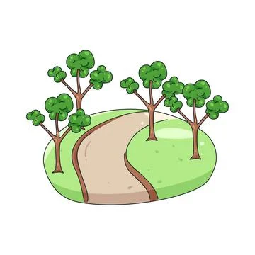 Illustration of pathway Stock Illustration
