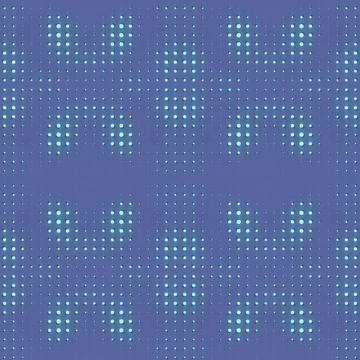 Illustration of a pattern of dots in blue and green colors. 3d rendering 스톡 일러스트