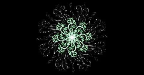 Illustration of a pattern of flowers on a black background 스톡 일러스트