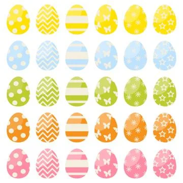 Illustration of a patterned colorful Easter background - perfect for wallpape 스톡 일러스트