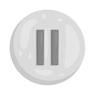 Illustration of pause button Stock Illustration