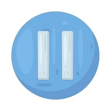 Illustration of pause button Stock Illustration