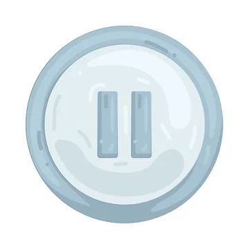 Illustration of pause button Stock Illustration