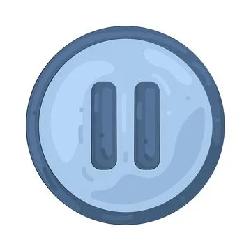 Illustration of pause button Stock Illustration