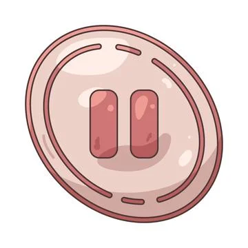 Illustration of pause button Stock Illustration