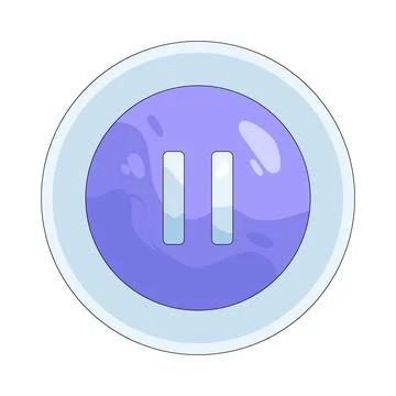 Illustration of pause button Stock Illustration