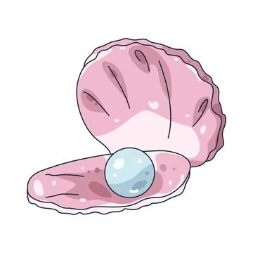 Illustration of pearl Ilustração Stock