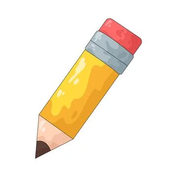 Illustration of pencil Illustrazione stock