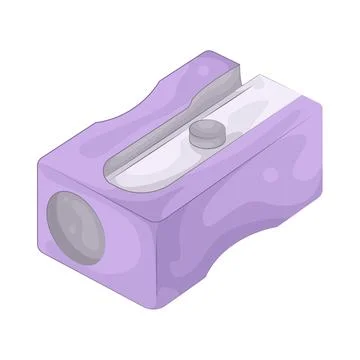 Illustration of pencil sharpener Ilustración de archivo