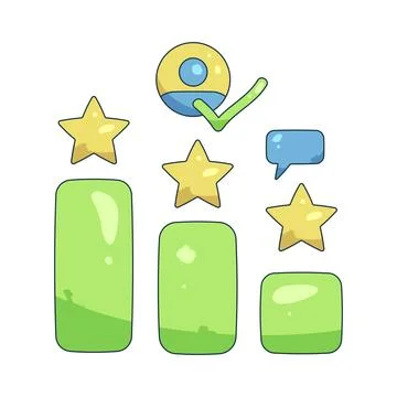 Illustration of performance review Stock Illustration