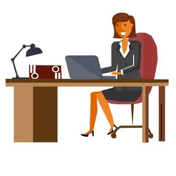 Illustration of a person at work Stock-Illustration