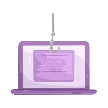 Illustration of Phishing Illustrazione stock