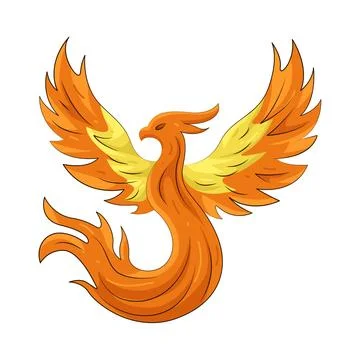 Illustration of Phoenix fire Stock Illustration