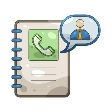Illustration of phone book Stock Illustration