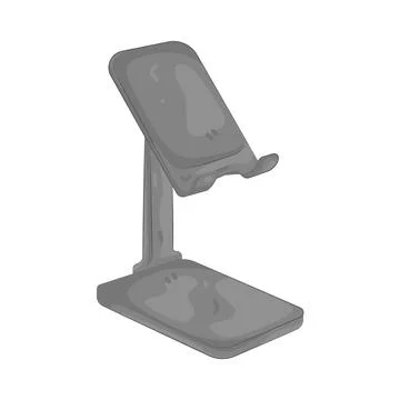 Illustration of phone holder Stock Illustration
