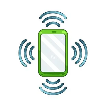 Illustration of phone sensor Stock Illustration