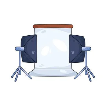 Illustration of photography setup Stock Illustration