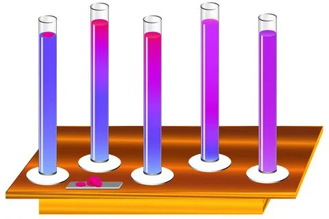 An illustration of a physical process is diffusion in liquids Stock Illustration