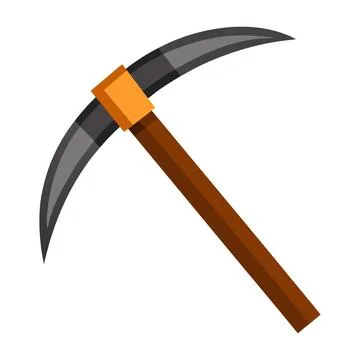 Illustration of Pickaxe mining tool Isolated on white Stock Illustration