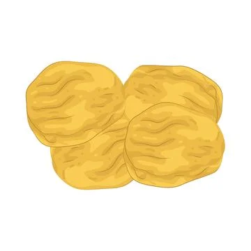 Illustration of Pickle chips Stock Illustration