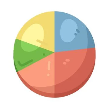 Illustration of pie chart Stock Illustration