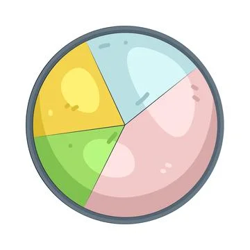 Illustration of pie chart Stock Illustration
