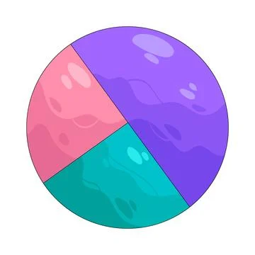 Illustration of pie chart Stock Illustration
