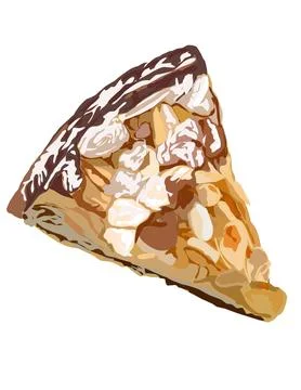 Illustration of pie Stock Illustration