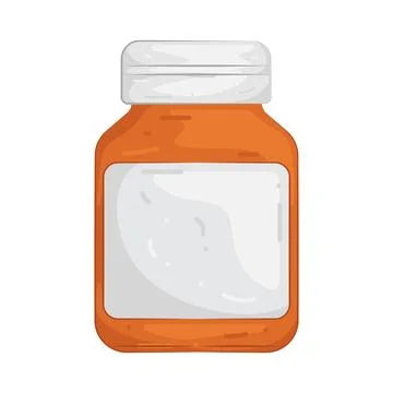 Illustration of pill bottle Stock Illustration