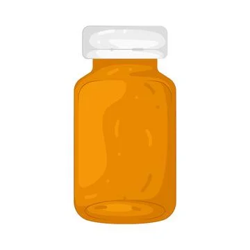 Illustration of pill bottle Stock Illustration
