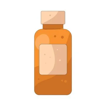Illustration of pill bottle Illustrazione stock
