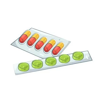 Illustration of pill Stock Illustration
