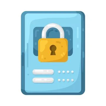 Illustration of pin code Illustrazione stock
