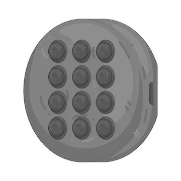 Illustration of Pin code lock Stock-Illustration