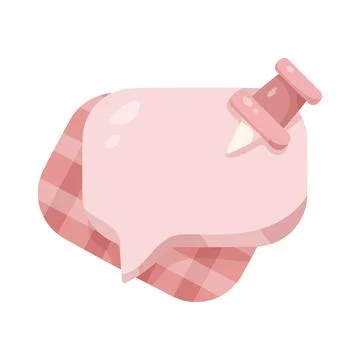Illustration of pin message Stock Illustration